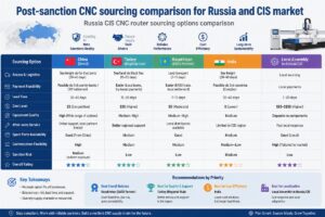 Post-sanction CNC sourcing comparison for Russia and CIS market